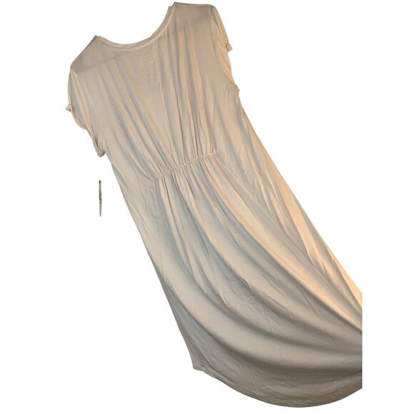 LAgence White S/S Scoop Neck Rayon Blend Luxury Shirt Dress Size S 8694 - Picture 7 of 10